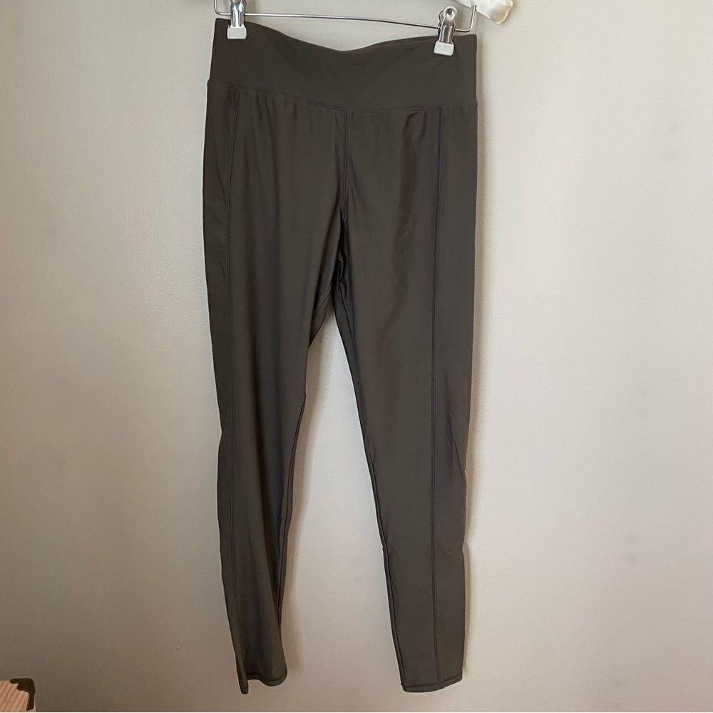 Divided Leggings Gray Athletic Athleisure Casual Neutral